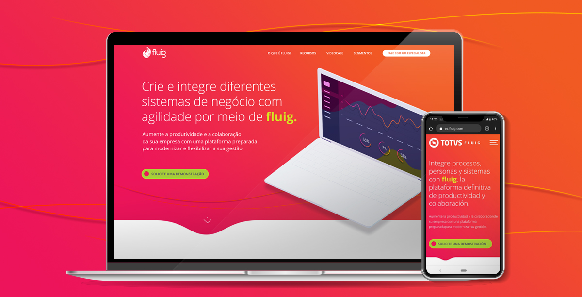 Landing Page fluig