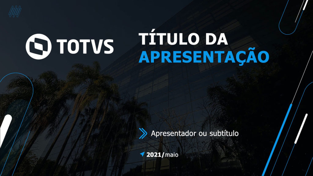 Novo PPT | TOTVS - 1. Capa da apresentação
